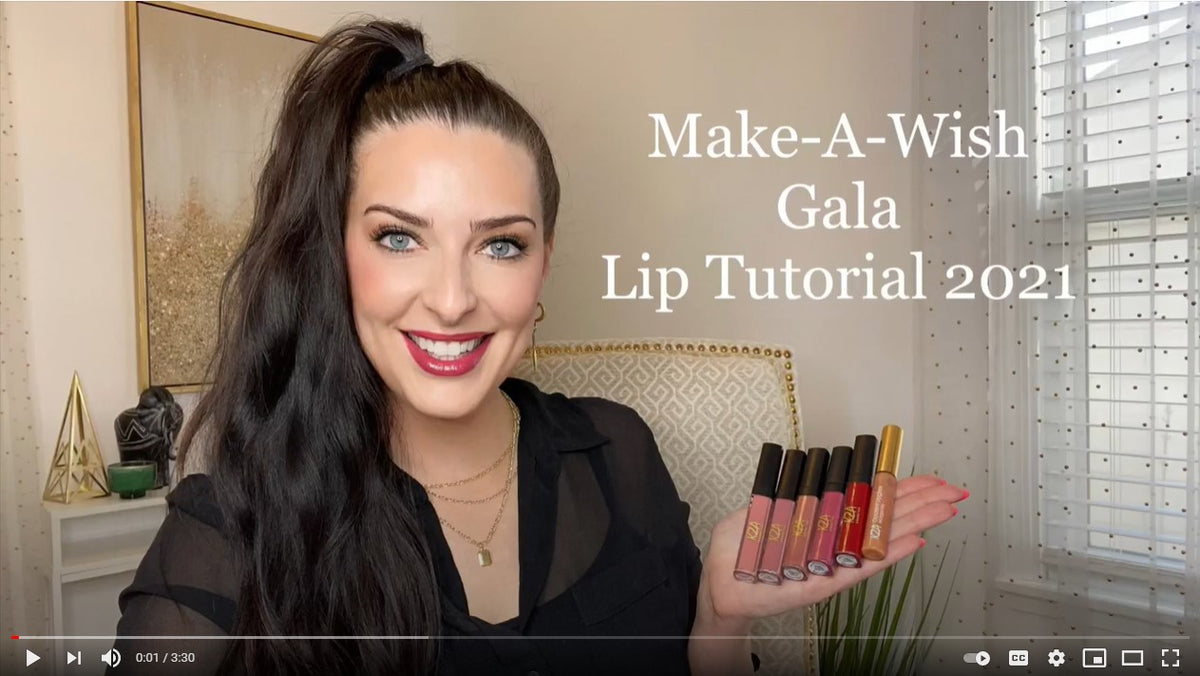 MakeAWish Gala Lip Tutorial KZA Cosmetics